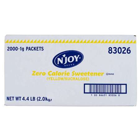 NJOY N'Joy Sugar Substitute Yellow Sucralose 1g, PK2000 83026